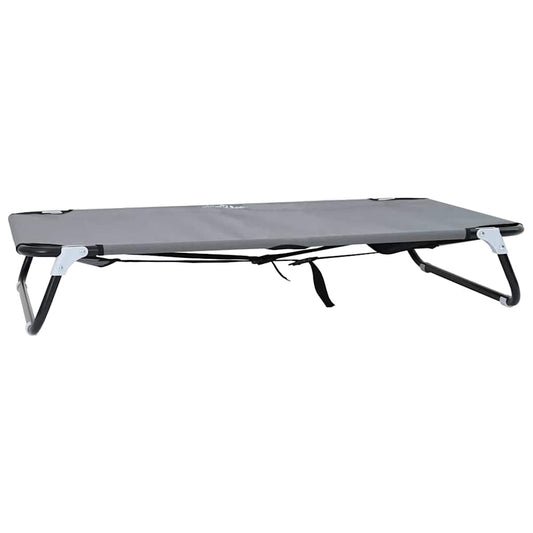 Dog Bed 90 x 55 x 18 cm Steel Light Grey