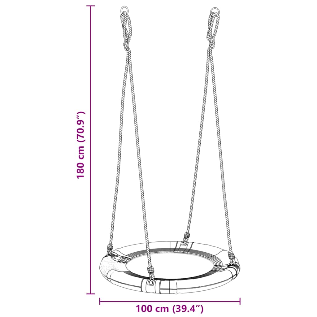 Nest Swing Blue 100 x 100 x 180 cm Plastic