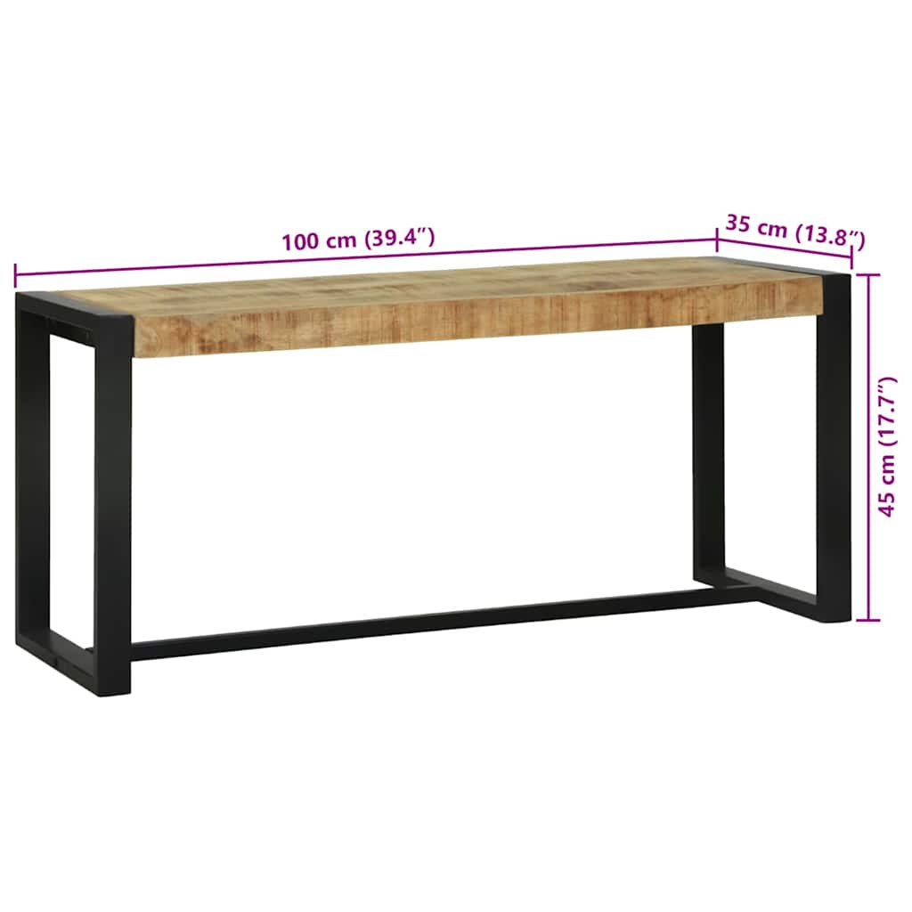 Bench Solid Mango Wood