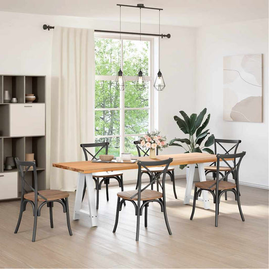 Dining Table Legs A-Shaped 2 pcs White 50x(72-73) cm Steel