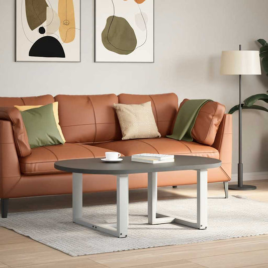 Coffee Table Legs T-Shaped 2 pcs White 70x25x(42-43) cm Steel