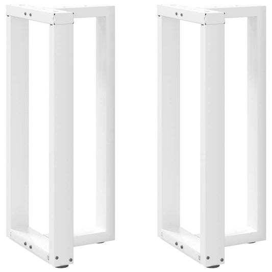 Bar Table Legs T-Shaped 2 pcs White 40x35x(90-91) cm Steel