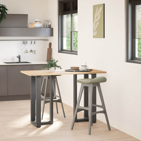 Bar Table Legs T-Shaped 2 pcs Anthracite 50x35x(90-91) cm Steel