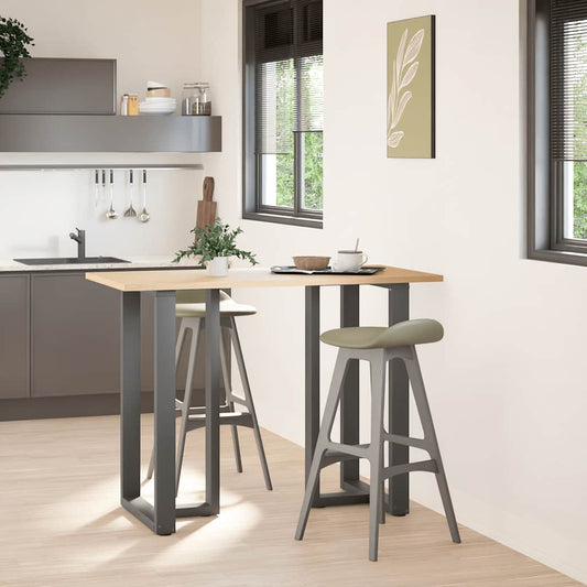 Bar Table Legs T-Shaped 2 pcs Anthracite 60x35x(100-101) cm Steel
