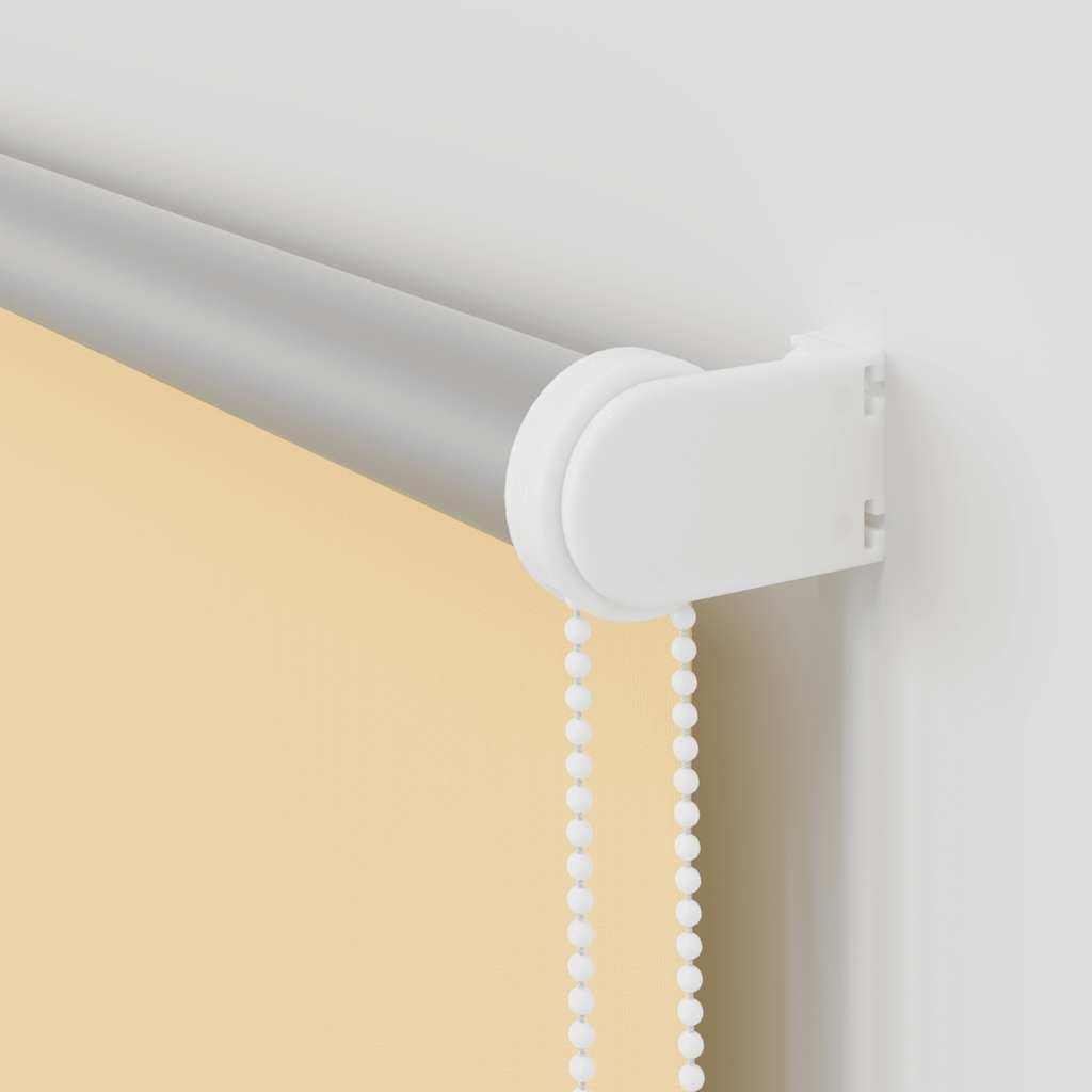 Roller Blind Blackout Beige 135x130 cm Fabric Width 131.6 cm Polyester