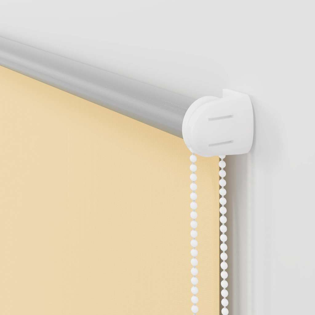Roller Blind Blackout Beige 105x210 cm Fabric Width 100.7 cm Polyester