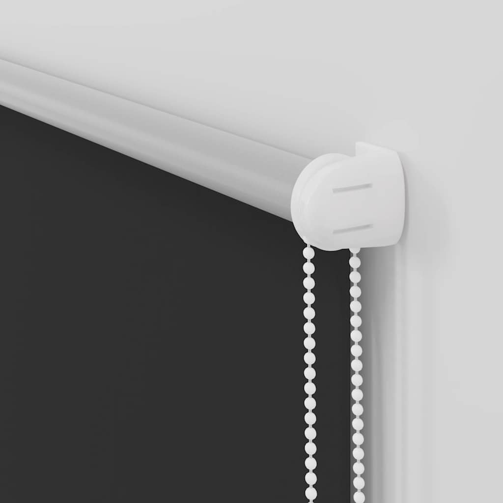 Roller Blind Blackout Black 50x150 cm Fabric Width 45.7 cm Polyester