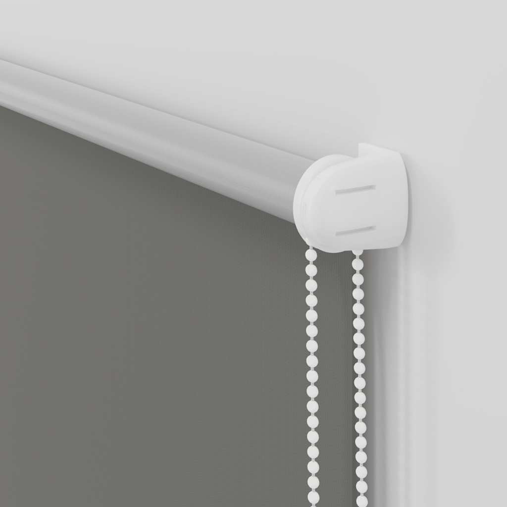 Roller Blind Blackout Grey 100x130 cm Fabric Width 95.7 cm Polyester