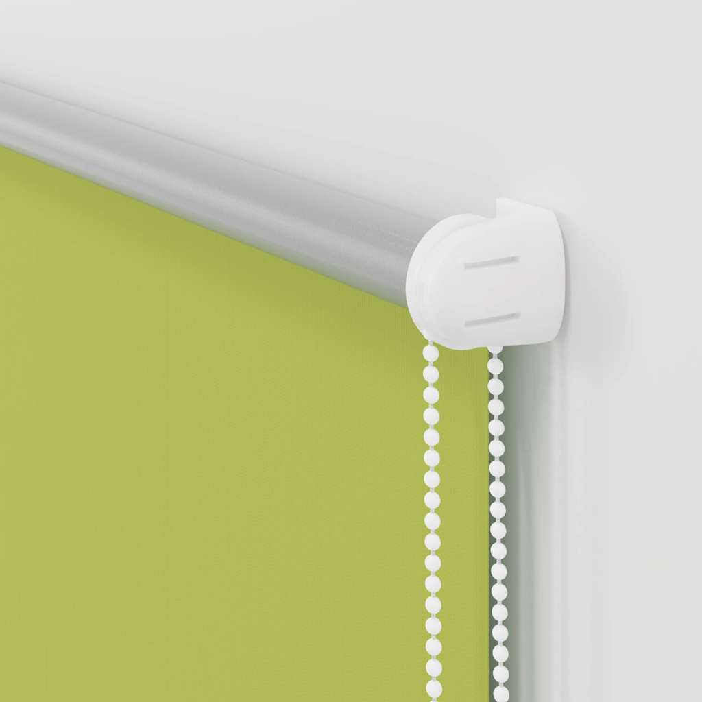 Roller Blind Blackout Leaves Green 80x130 cm Fabric Width 75.7 cm Polyester