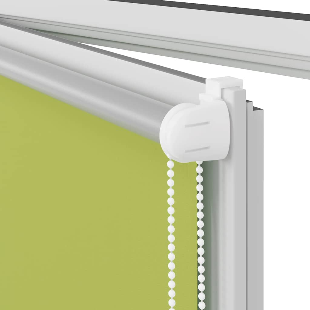 Roller Blind Blackout Leaves Green 40x150 cm Fabric Width 35.7 cm Polyester