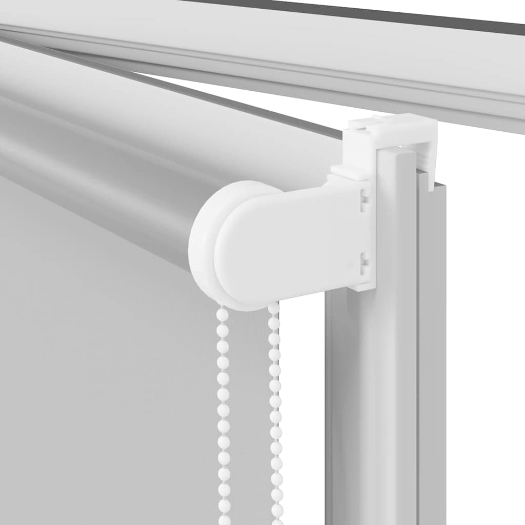 Roller Blind Blackout Light Grey 125x150 cm Fabric Width 121.6 cm Polyester