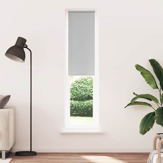 Roller Blind Blackout Light Grey 55x230 cm Fabric Width 50.7 cm Polyester