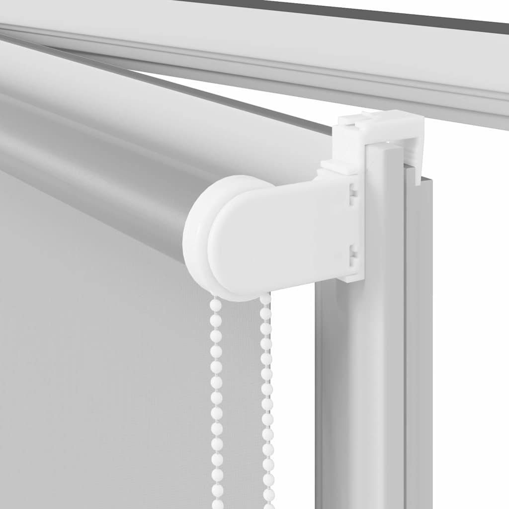 Roller Blind Blackout Light Grey 130x230 cm Fabric Width 126.6 cm Polyester