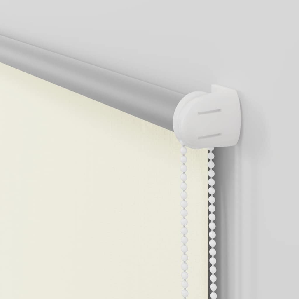 Roller Blind Blackout Off White 105x130 cm Fabric Width 100.7 cm Polyester