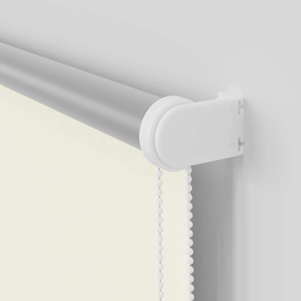 Roller Blind Blackout Off White 165x130 cm Fabric Width 161.6 cm Polyester
