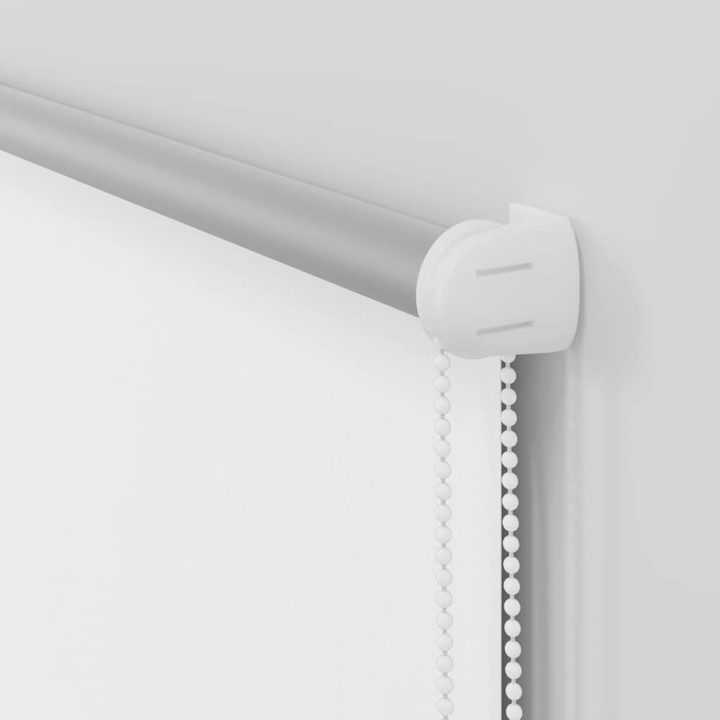 Roller Blind Blackout White 75x130 cm Fabric Width 70.7 cm Polyester