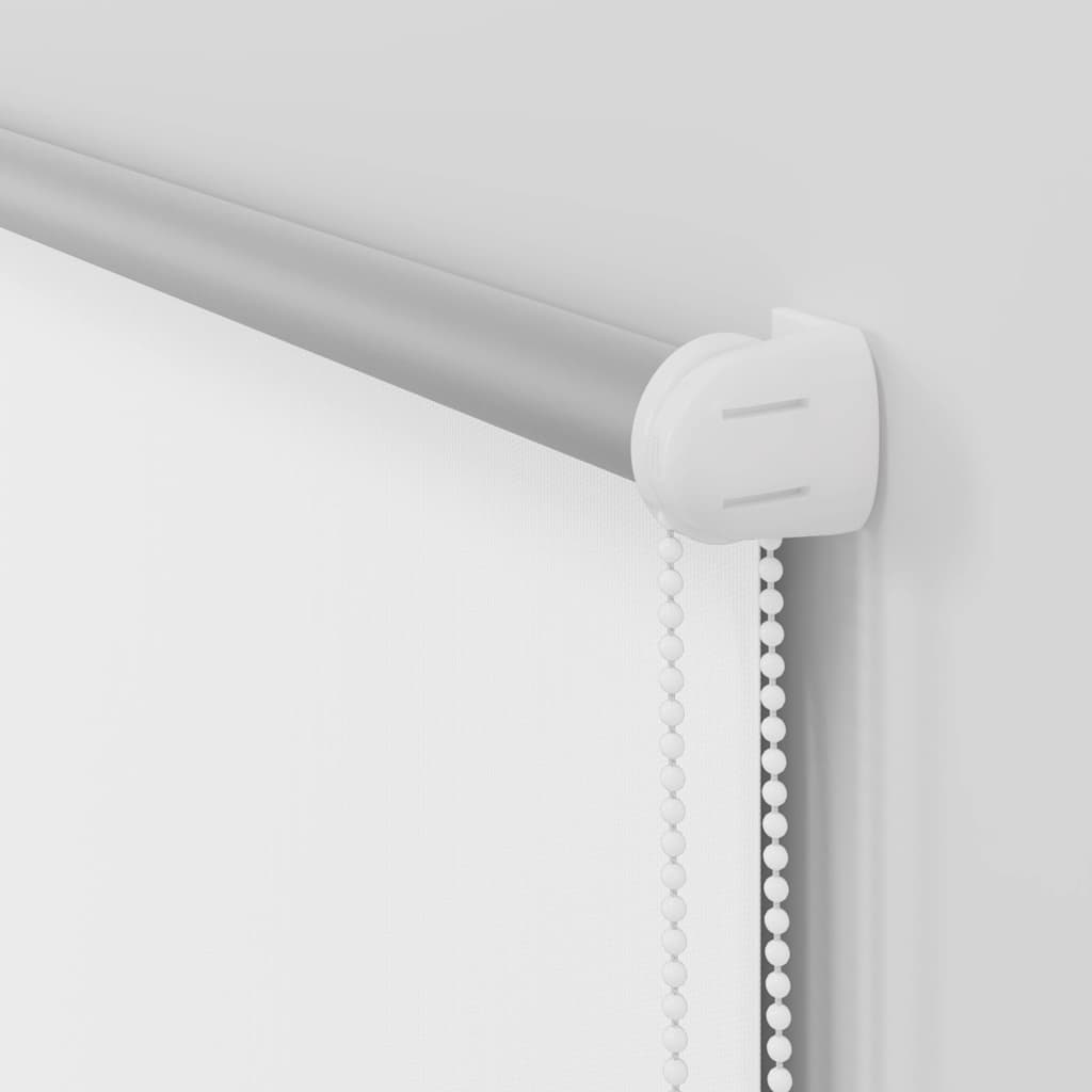 Roller Blind Blackout White 100x130 cm Fabric Width 95.7 cm Polyester