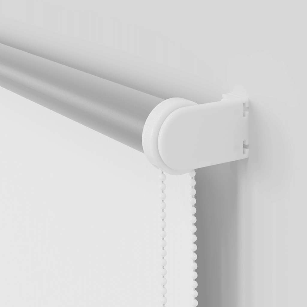 Roller Blind Blackout White 120x230 cm Fabric Width 116.6 cm Polyester