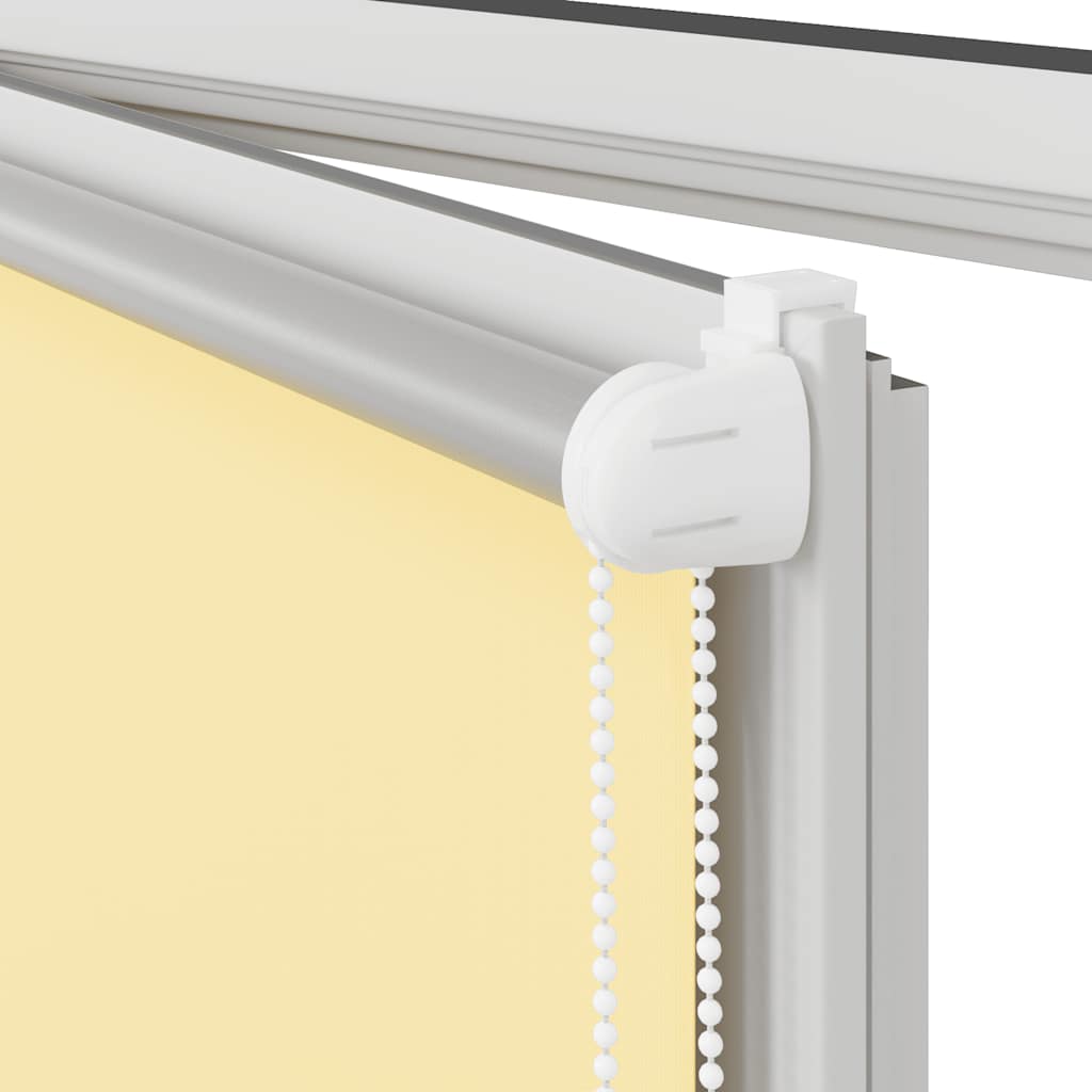 Roller Blind Blackout Yellow 75x130 cm Fabric Width 70.7 cm Polyester