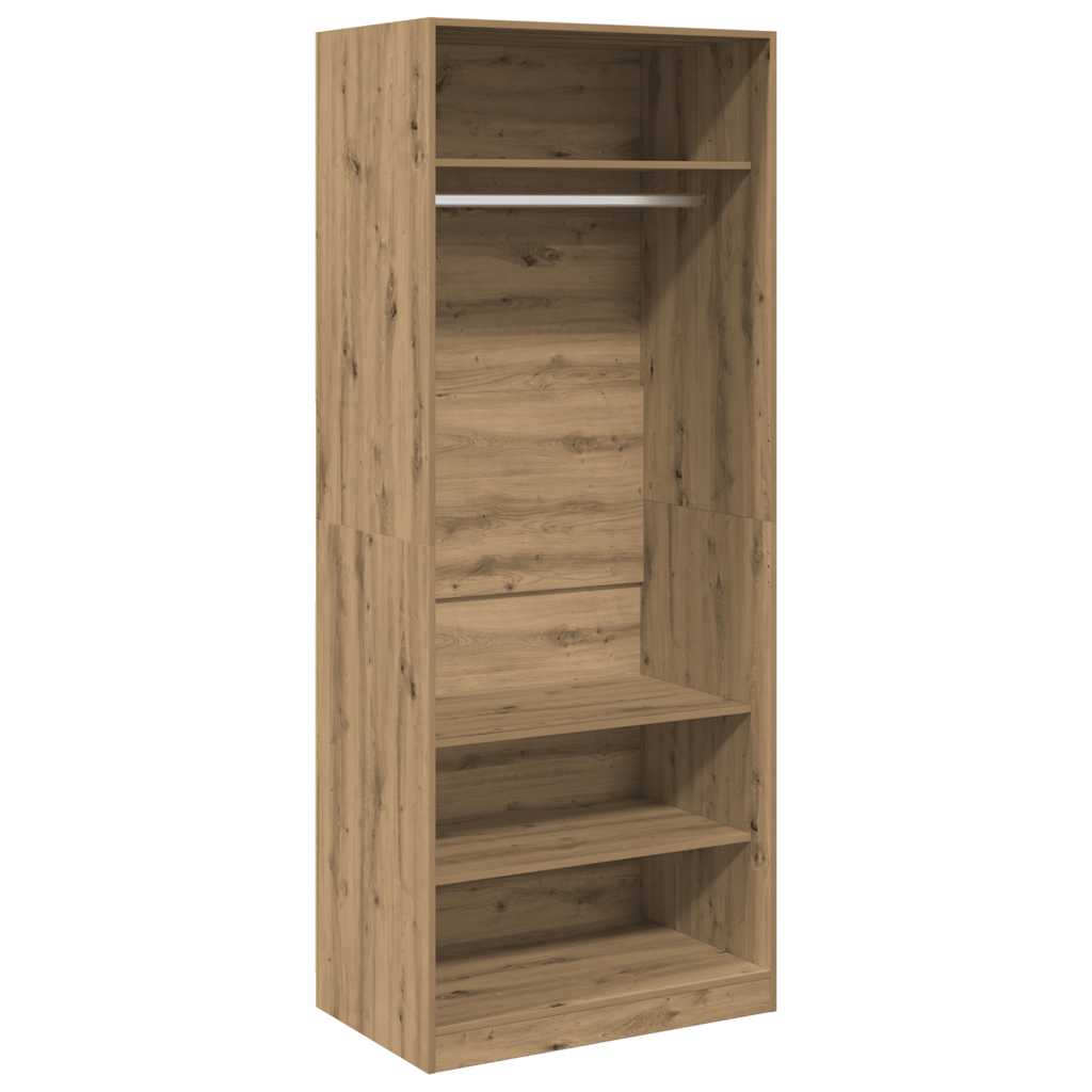 Wardrobe Artisian Oak 80x50x200 cm Engineered Wood