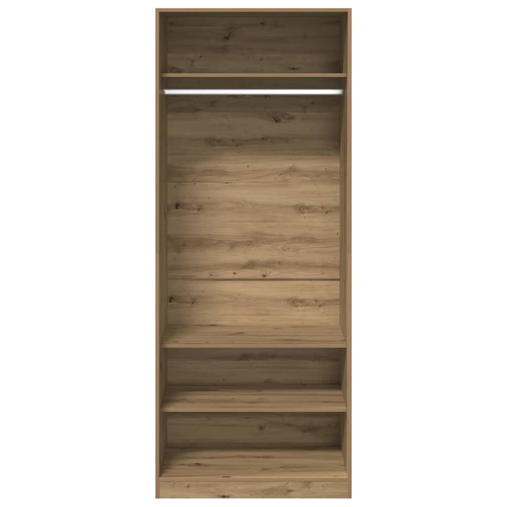 Wardrobe Artisian Oak 80x50x200 cm Engineered Wood