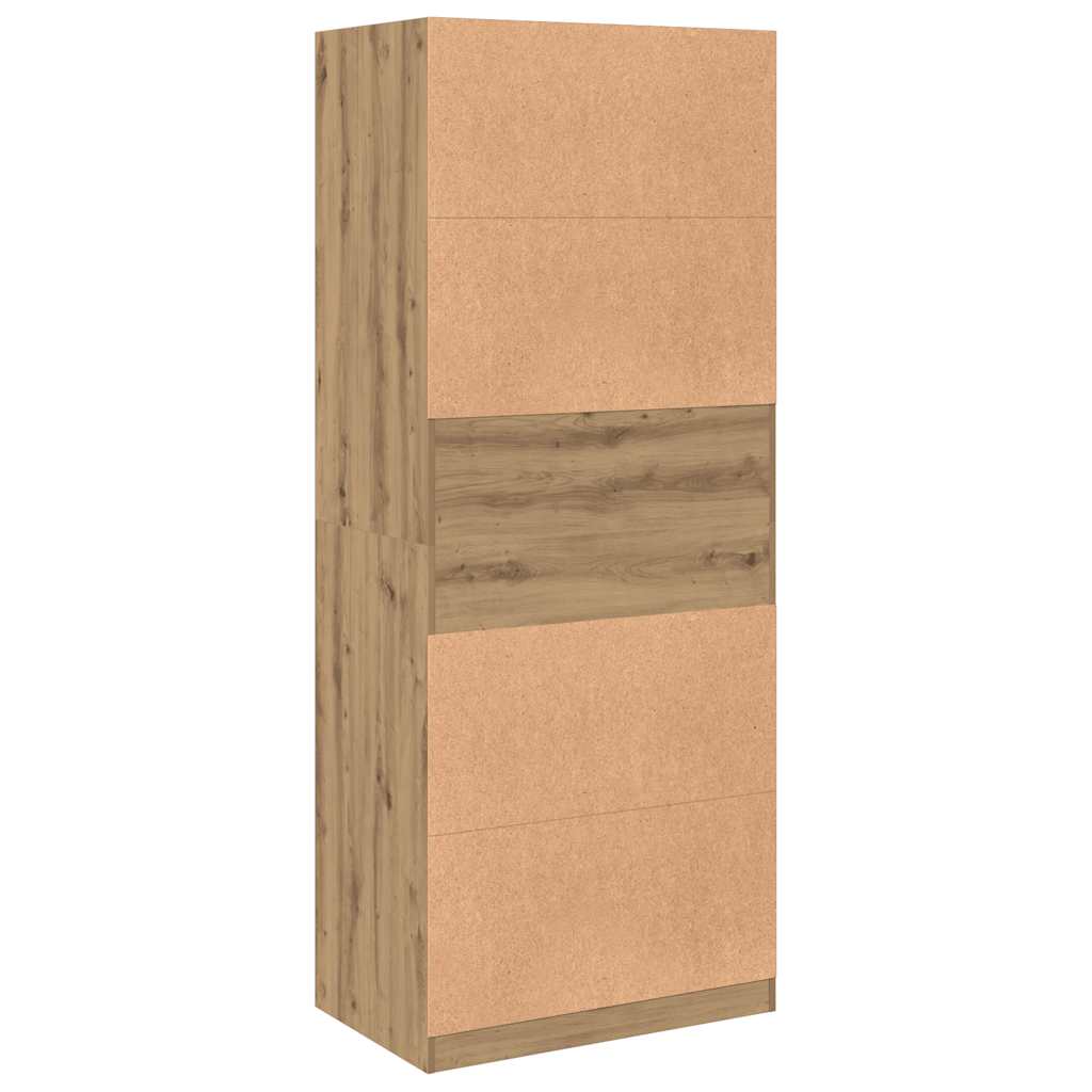 Wardrobe Artisian Oak 80x50x200 cm Engineered Wood