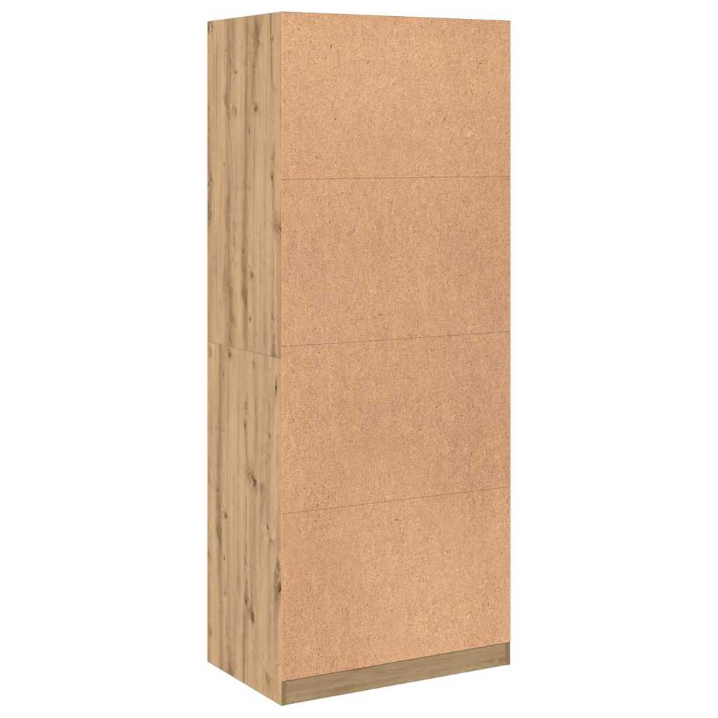 Wardrobe Artisian Oak 80x50x200 cm Engineered Wood