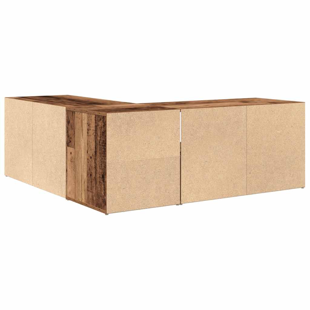 Corner Cabinet Old Wood 200x40x45 cm Engineered Wood