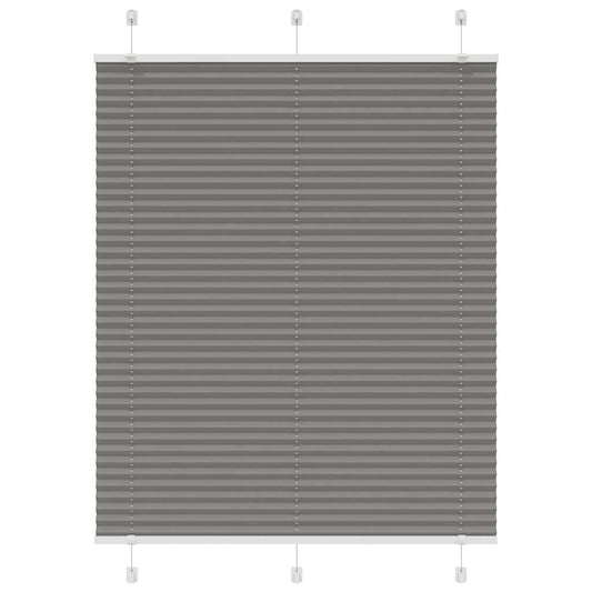 Pleated Blind Anthracite 110x100 cm Fabric Width 109.4 cm Polyester