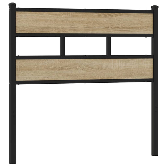 Replace Headboard Sonoma Oak 80 cm Iron and Engineered Wood