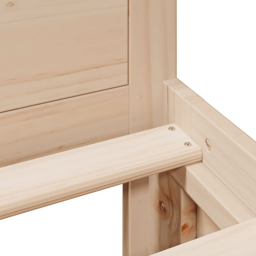 Bed Frame | Natural Wood | Solid Pine Wood | Super King | Bed Frame