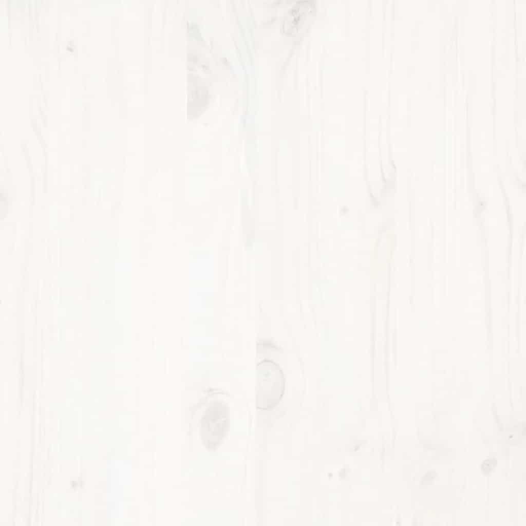 Bed frame without Mattress White 140x200 cm Solid Wood Pine