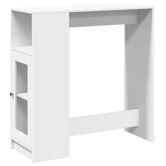 Bar Table | White | Engineered wood | Rectangular | Modern | Durable