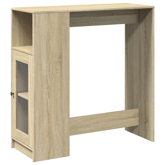 Bar Table | Sonoma oak | Engineered wood | Storage | Bar Table
