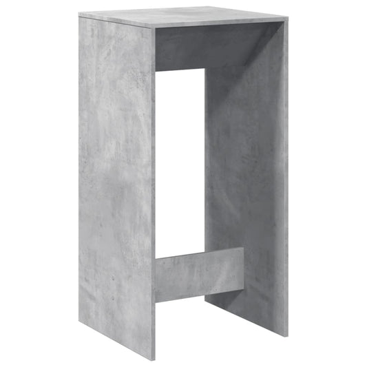 Bar Table Concrete Grey 51x50x103,5 cm Engineered Wood