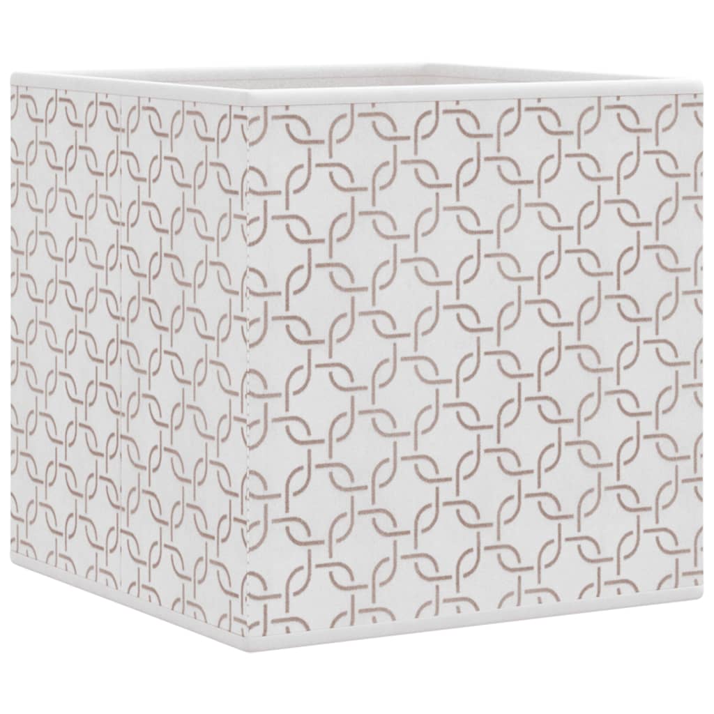 Foldable Storage Boxes 10 pcs Cream 32x32x32 cm Non-woven Fabric
