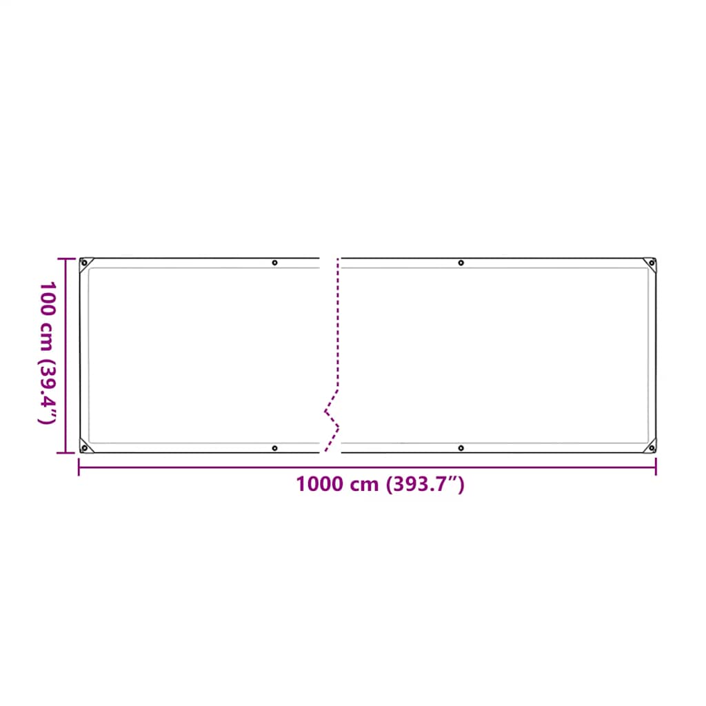 Plant Cover with Eyelets 1x10 m Polyethylene