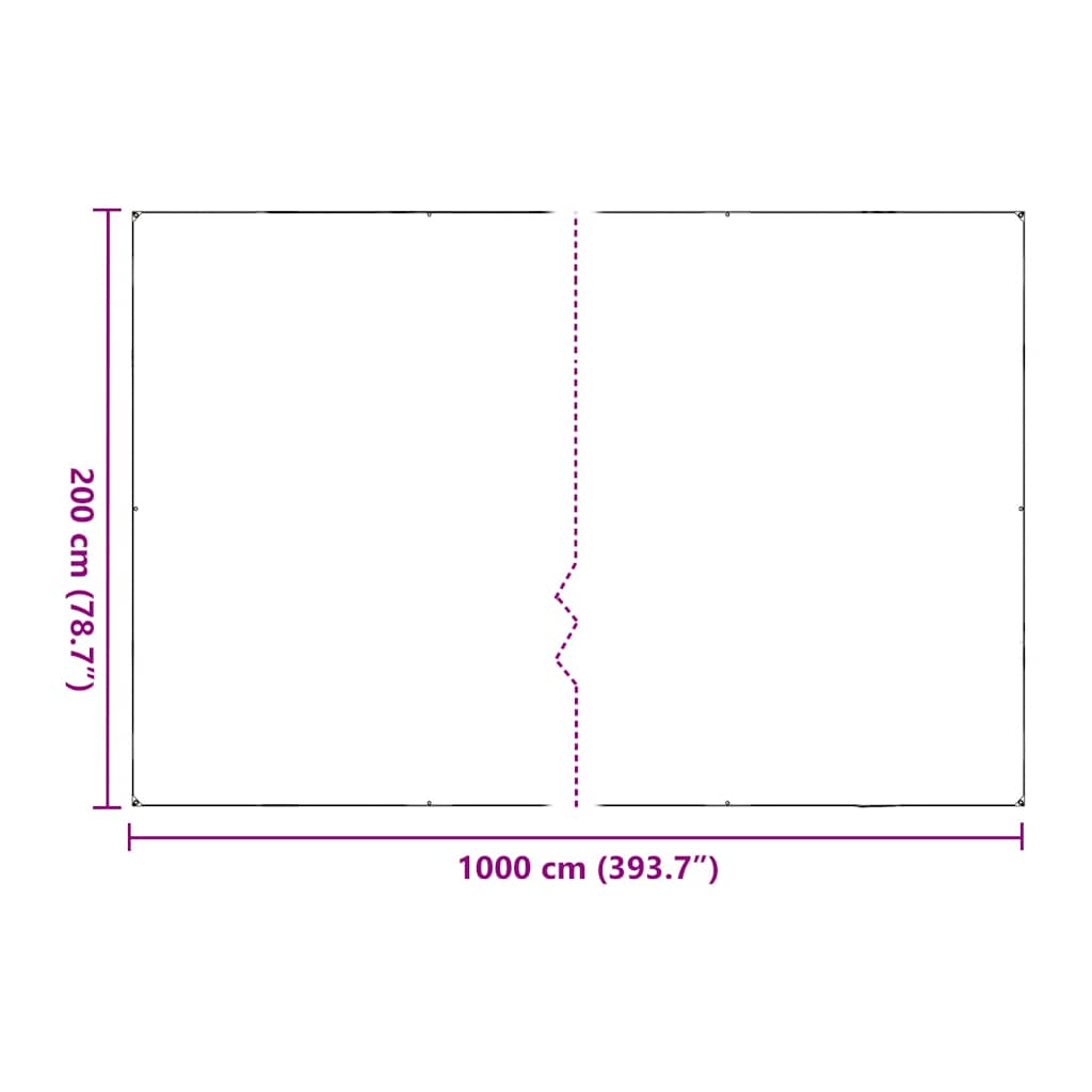 Plant Cover with Eyelets 2x10 m Polyethylene