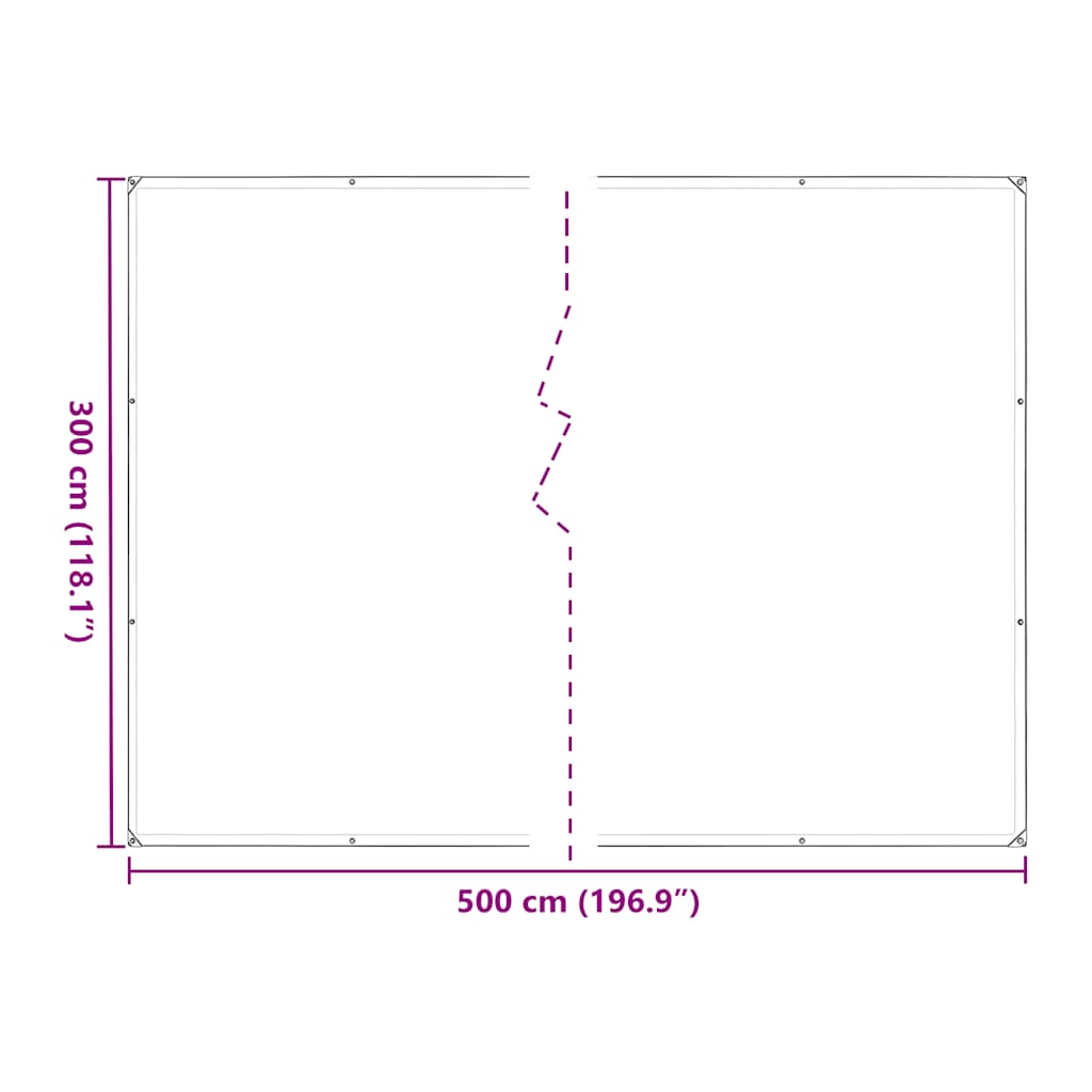 Plant Cover with Eyelets 3x5 m Polyethylene