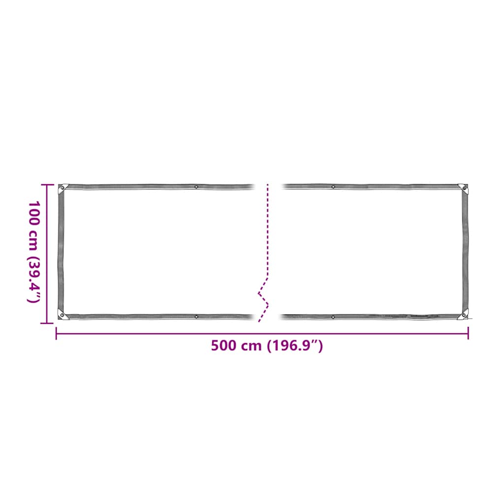 Plant Cover with Eyelets 1x5 m Polyethylene