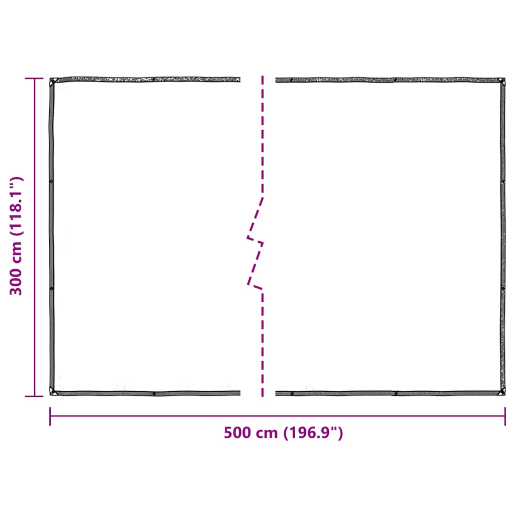 Plant Cover with Eyelets 3x5 m Polyethylene