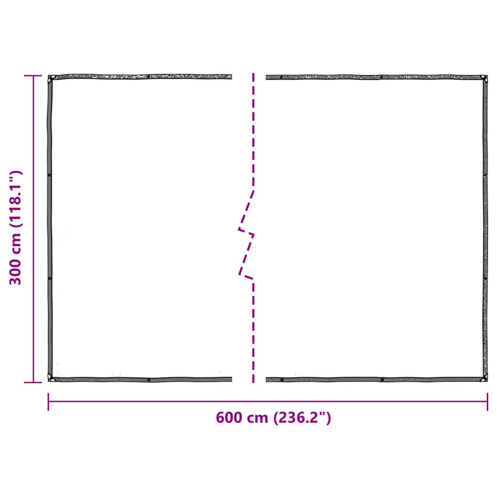 Plant Cover with Eyelets 3x6 m Polyethylene