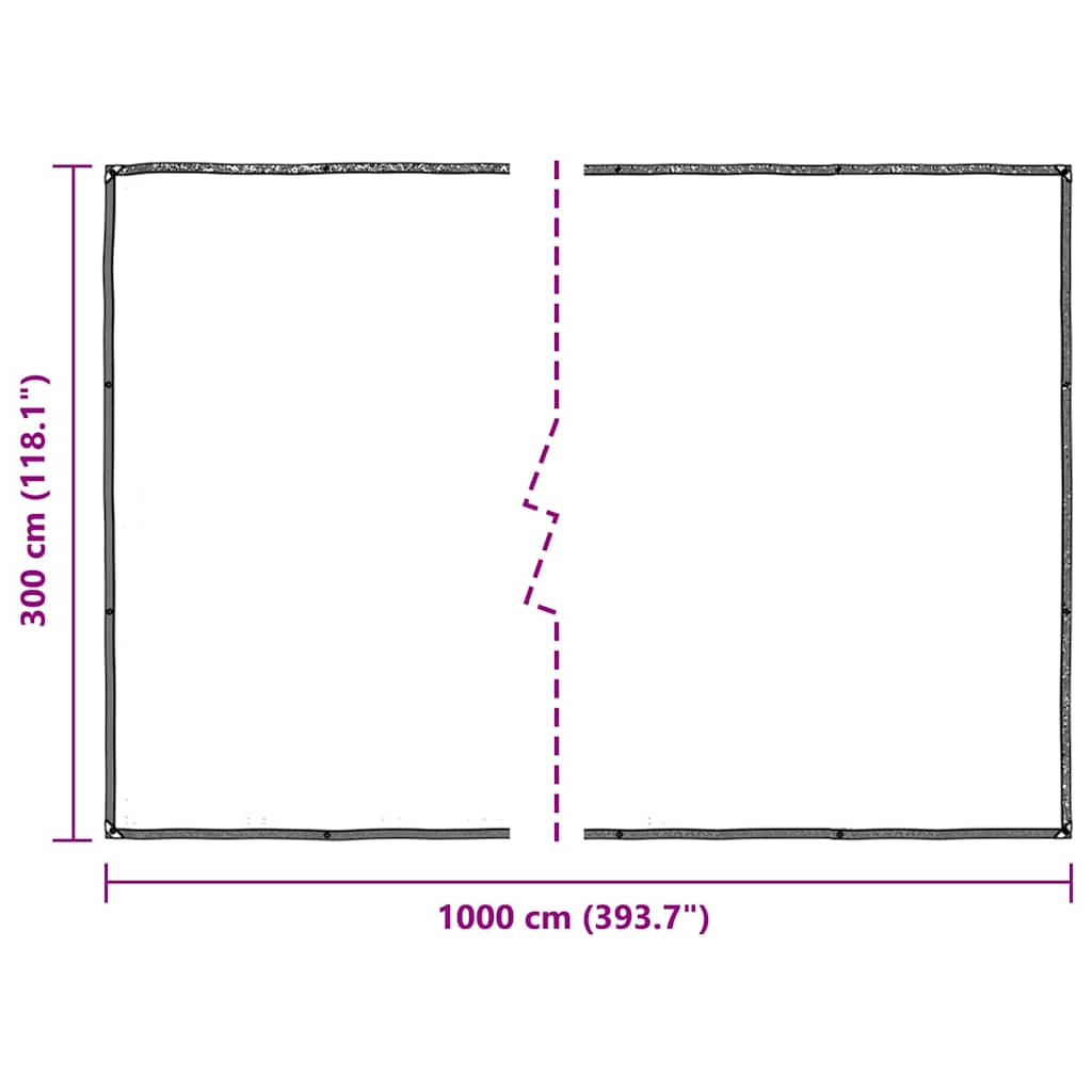 Plant Cover with Eyelets 3x10 m Polyethylene