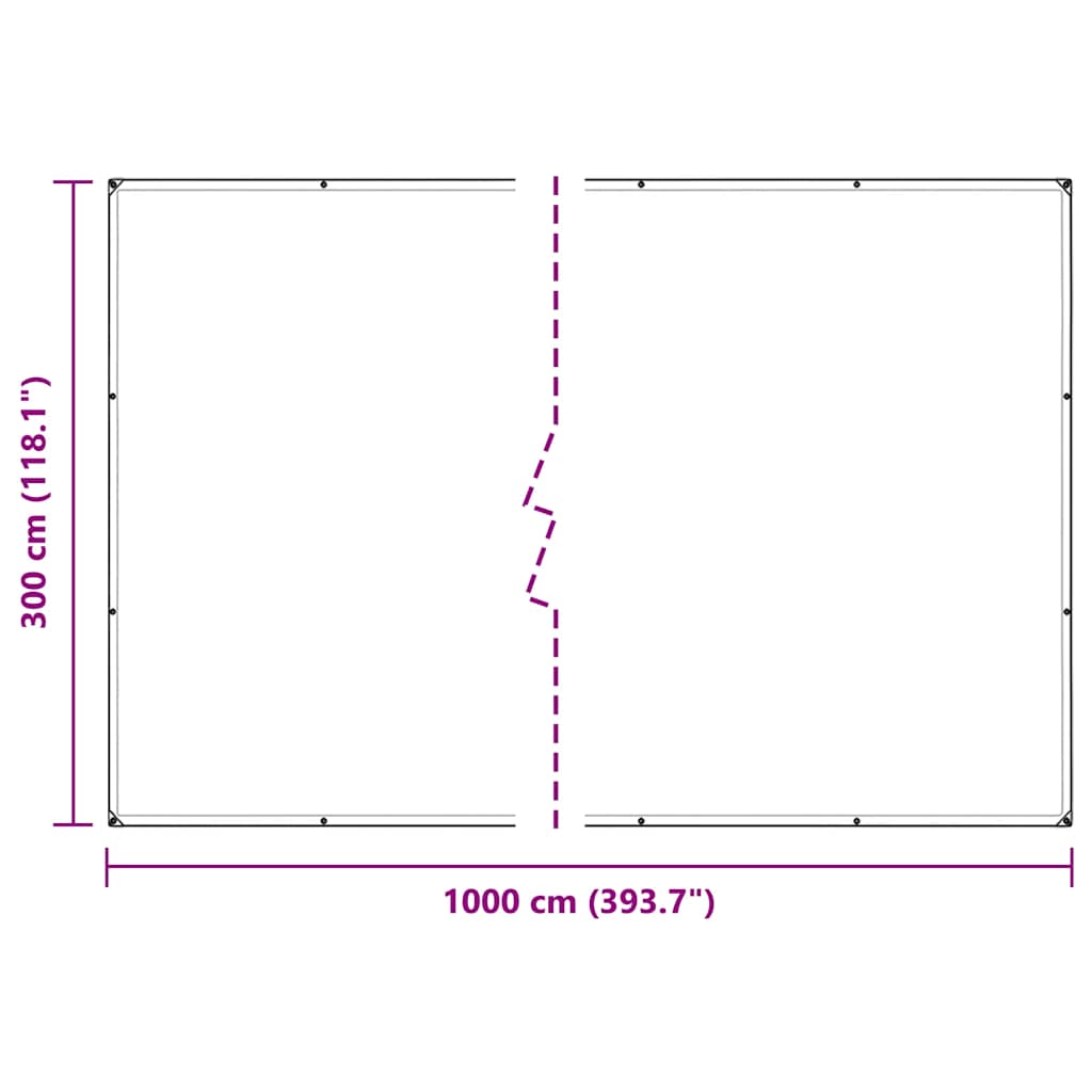Plant Cover with Eyelets 3x10 m PVC