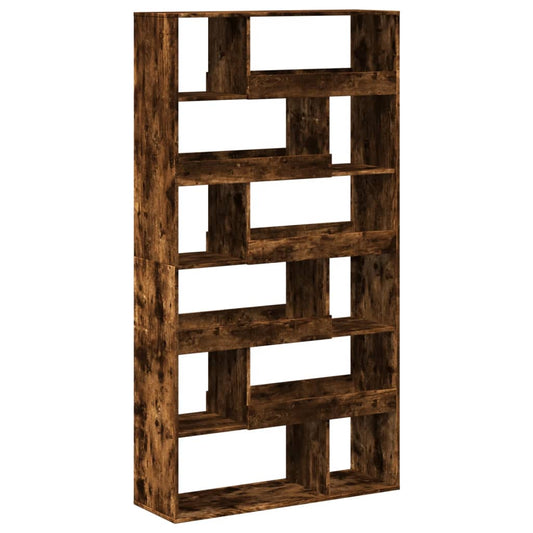 Bookcase Smoked Oak 100x33x187,5 cm Engineered Wood