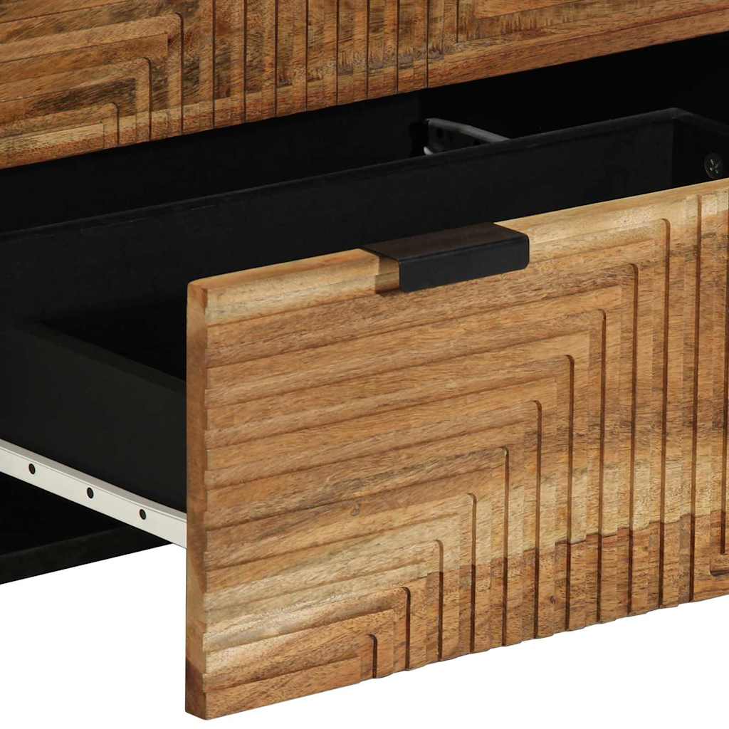 Sideboard Set 3 pcs 180 x 33 x 75 cm Solid Acacia Wood Brown