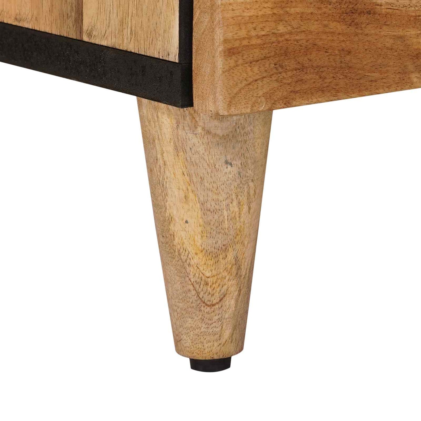 Bathroom Furniture Set with Door 3 pcs Natural Solid Mango Wood