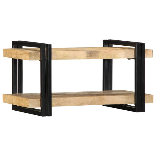 Wall Shelf 70x33x35 cm Solid Rough Wood Mango
