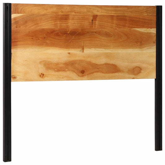 Headboard 120 cm Solid Wood Acacia and Iron