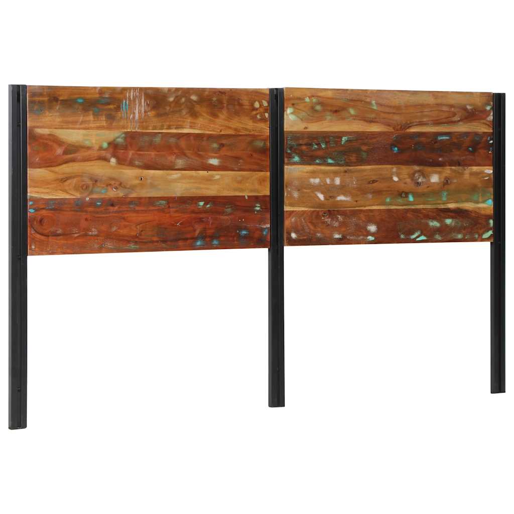 Headboard 180 cm Solid Wood Reclaimed and Iron